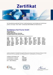 Präqualifizierungszertifikat 4614 vom 27.09.2021